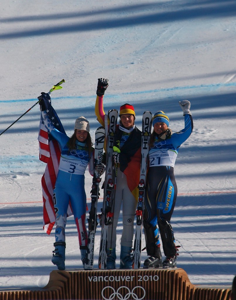 The 2010 Ladies Super-Combined Winners