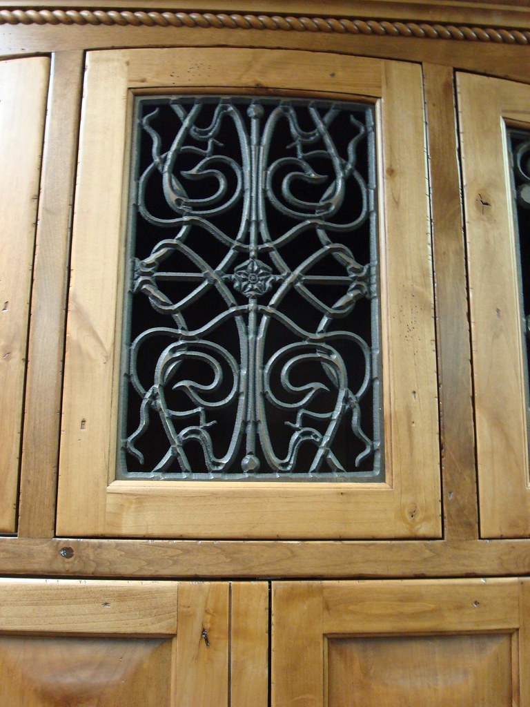 Faux Wrought Iron Cabinet Door Insert The Cabinet Door Ins Flickr