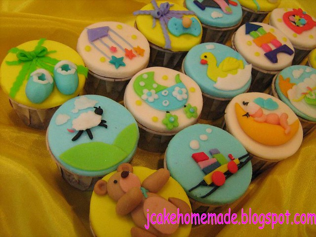 Baby Theme Cupcakes
