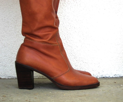 Rich Russet Leather 70s Boots | by JoulesVintage