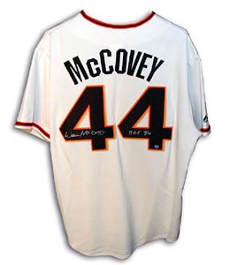 willie mccovey autographed jersey