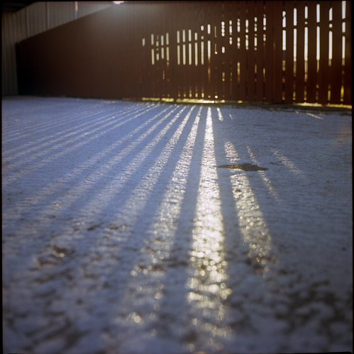 Sunrise by zach-o-matic, Yashica Mat-124
Xmas 2009christmas xmas morning winter light shadow snow reflection 120 tlr film ice
