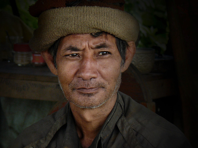 Charming Lao man with soulful eyes