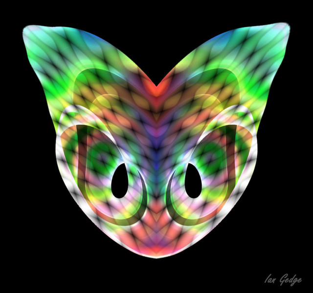 Technicolour Fractal Kitty