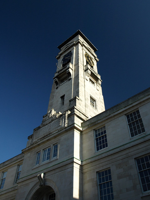 The Campanile (Clock Tower) of the Trent Building at the University of Nottingham