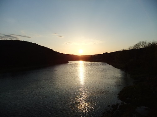 Delaware River Sunset by wxkeith, Barryville, New Yorktrees sunset newyork mountains water river unitedstates delawareriver barryville