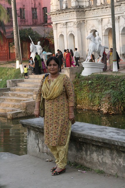 Mala Mami in front of Sonargaon
