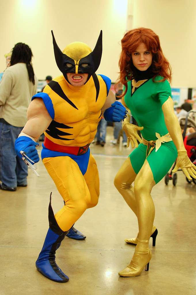 Wolverine and Jean Gray at Pittsburgh Comicon 2010 by Scott Michaels