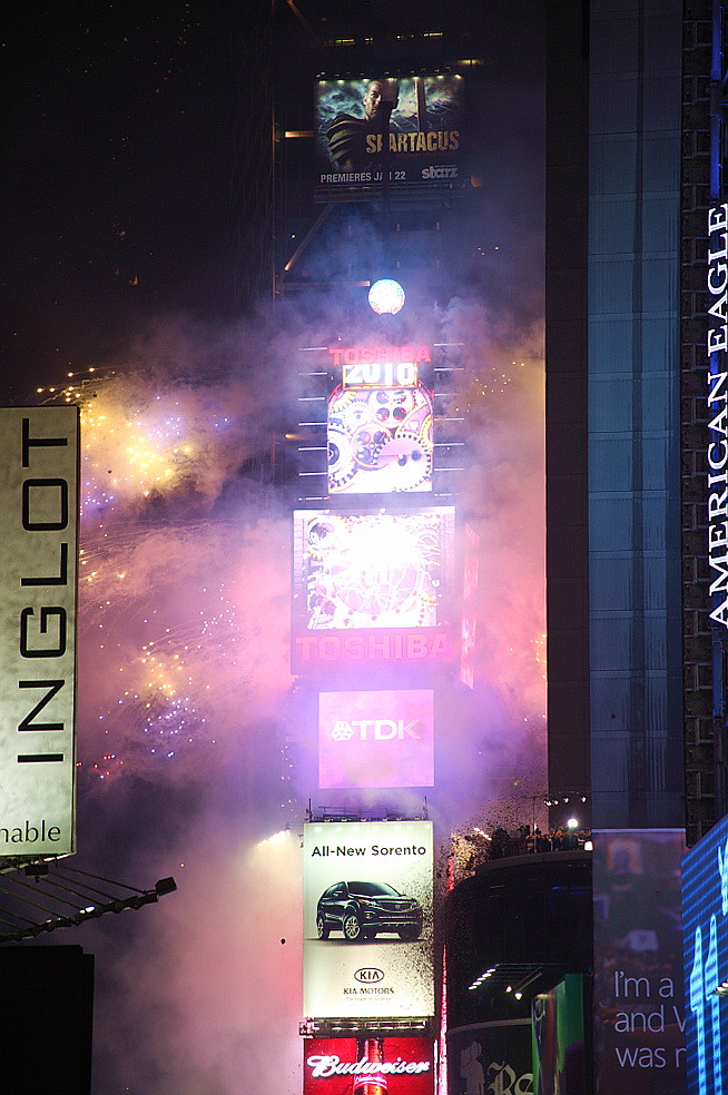 New Years 2010, Times Square, New York, USA by Adam Hallyburton