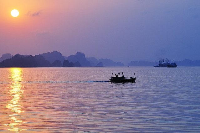 Another Sunset on Ha Long bay