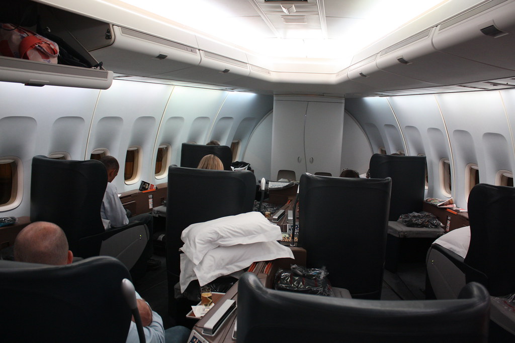 Qantas 747 First Class