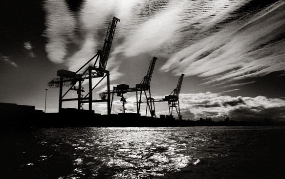Abandoned Cranes, Dublin Port, Ireland. by 2c..
