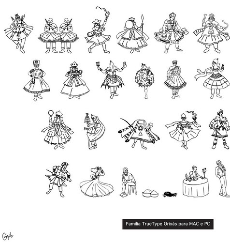 Dingbats orixas | Criação de desenhos para dingbats em parce… | Flickr