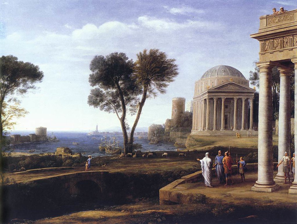 Claude Lorrain Landscape with Aeneas at Delos 1600-1682