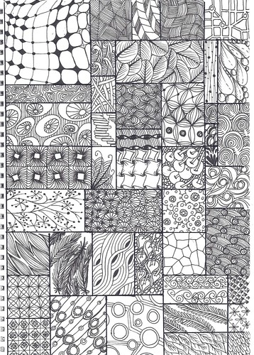 zentangle pattern sheet | A4 - collected from various source… | Flickr
