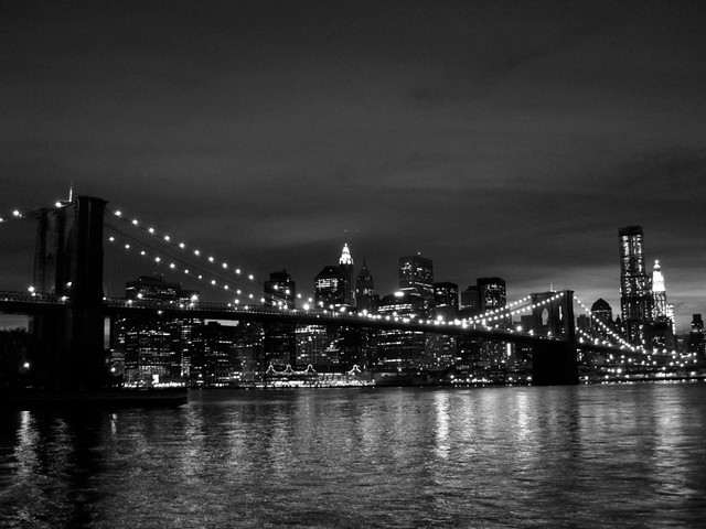 Manhattan tras el Puente de Brooklyn B&N | wenmusic | Flickr