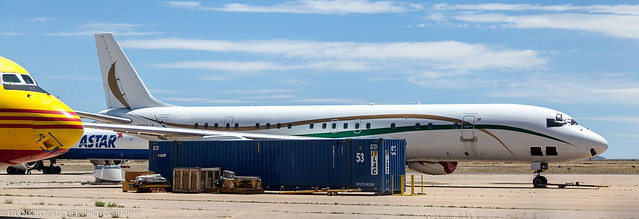 Old DC-8 sitting at Kingman Airport