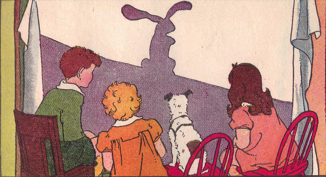 Toby the dog finds the shadow pictures VERY interesting ill by Vera S. Norman