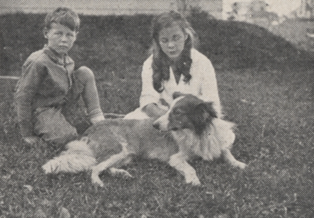 Two Children and a Dog, 1918