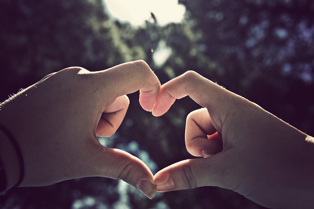 Hearts in our hands.