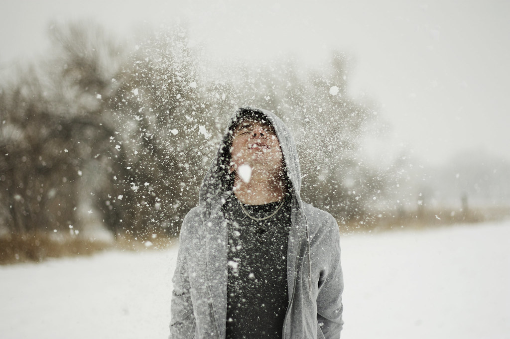 Even The Cold Can't Wipe The Smile From His Face by Whitney Justesen