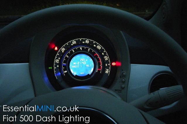 Fiat 500 Dash Lighting