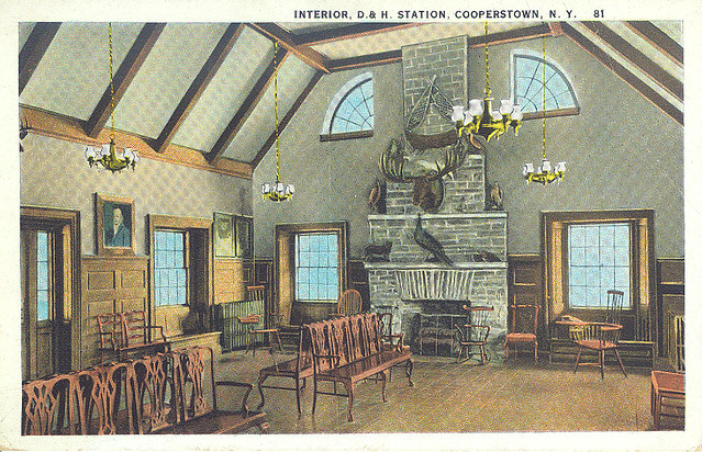 Interior of D&H Station, Coopertstown, NY