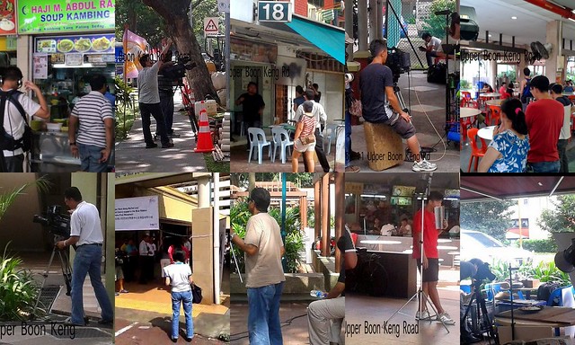 Medias filming at Upper Boon Keng Road