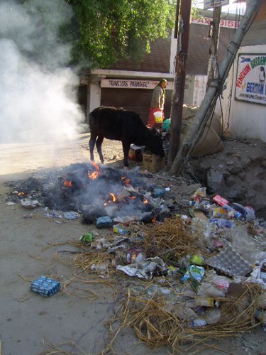 India Leh Rubbish dump burning | by plastic is rubbish