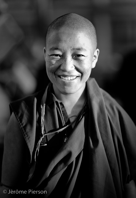 Tibetan monk, Bodhnath