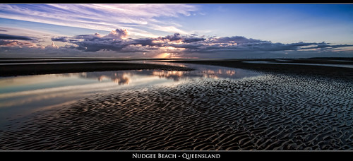 Sunrise Nudgee Beach by Stuart Addelsee