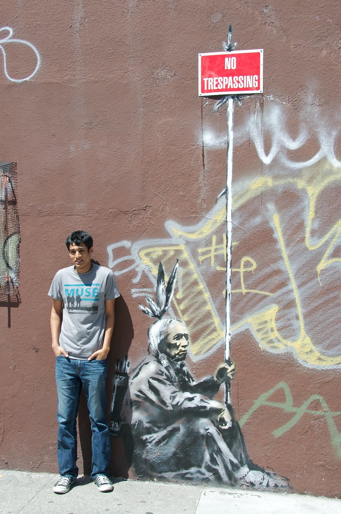 No Trespassing Banksy on Sycamore at Mission in San Franci… | Flickr