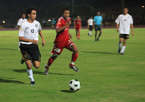 AUC competes in friendly match to celebrate stadium inauguration