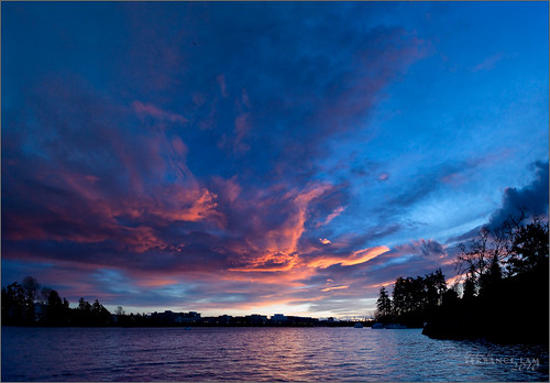 Out to Sea by Kinematic Digit, Good morning and what a way to start the day off. This is a 6 stitched panorama from a Nikon E 28mm