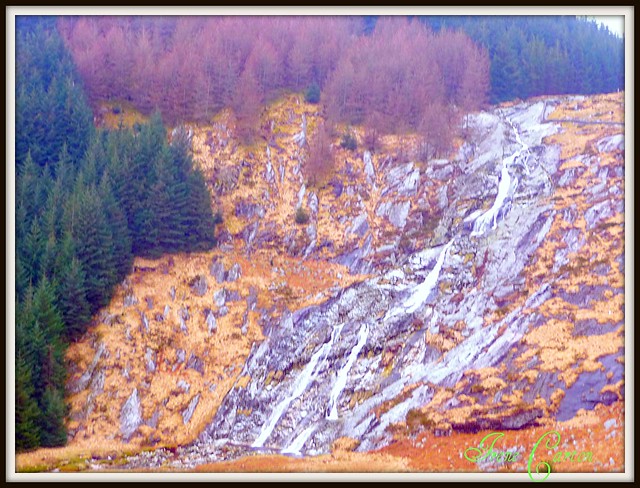 Little waterfall county Wicklow Ireland.