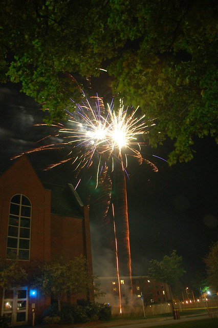 Tufts University fireworks, 30 April 2010