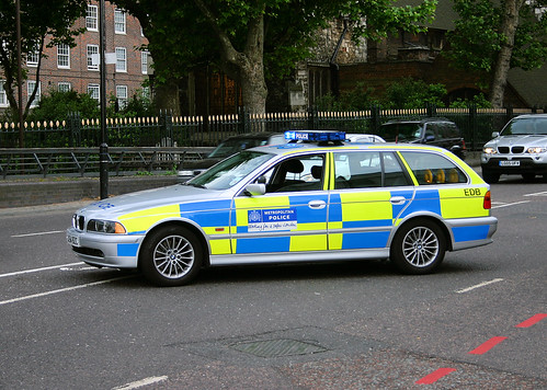 Metropolitan Police vehicle at Bow Church | by bowroaduk