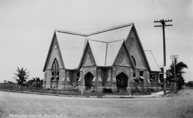 Central Methodist Episcopal Church, San Luis Street, Manila, Philippines c1915
