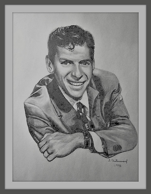 Frank Sinatra - Pencil Drawing by snc145 - Photo by snc145