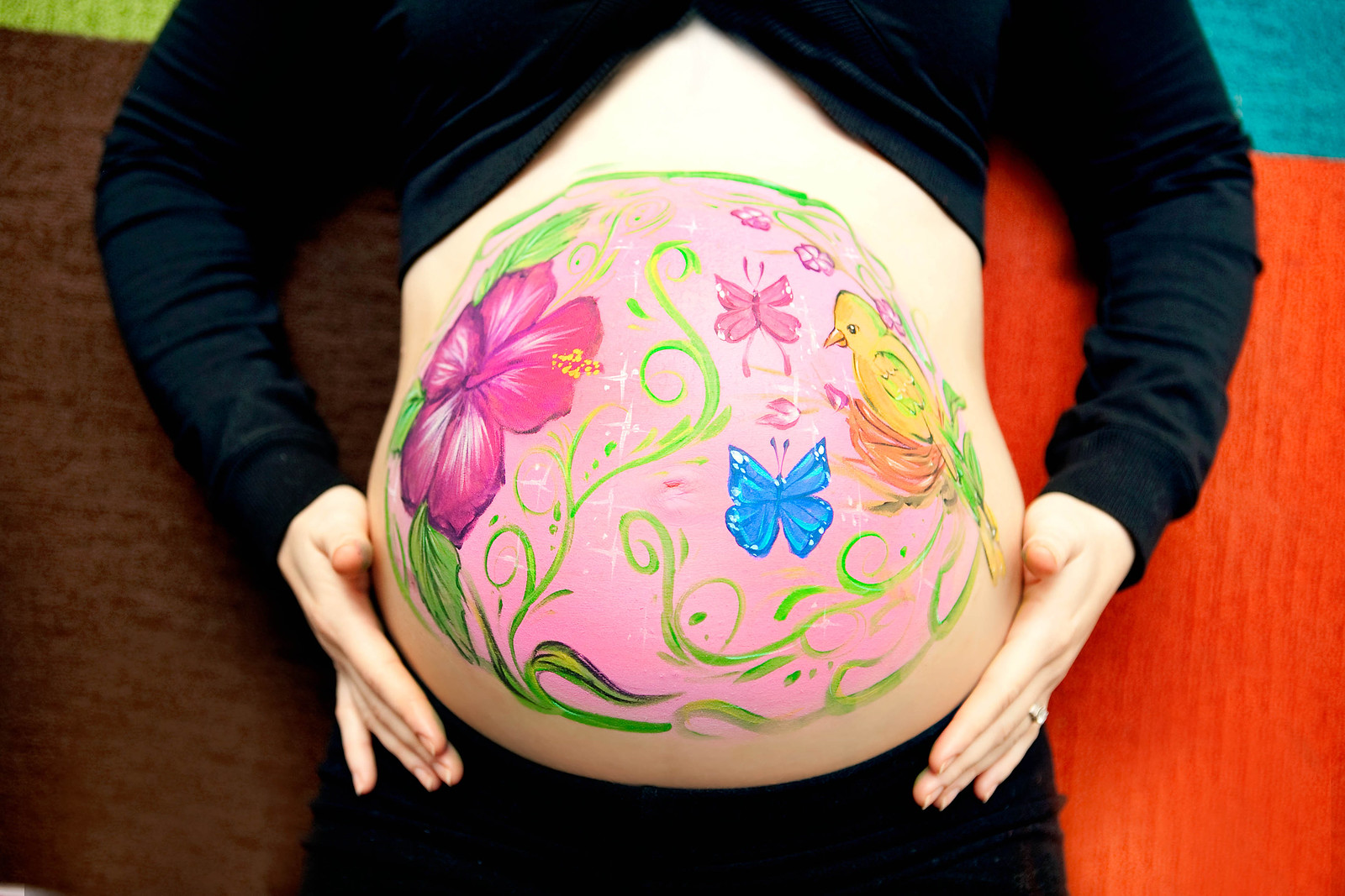 belly paint | Flickr