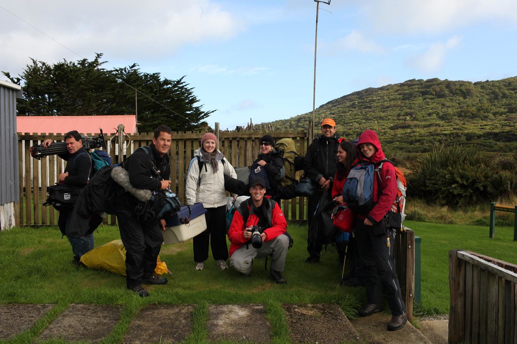 Team on Stewart Island (except Clive Copeman, who was photographing)