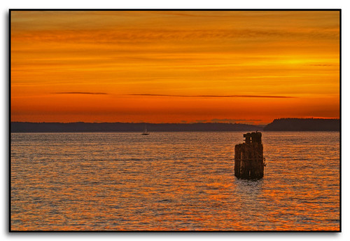 sunset water clouds sailboat washington pugetsound hdr everett portofeverett
