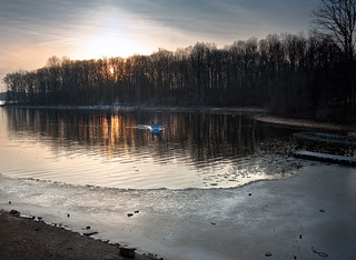 Winter Fishing on the Reservoir + Haiku