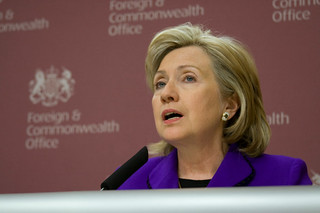 Secretary Clinton speaking at the FCO Press Conference | by usembassylondon