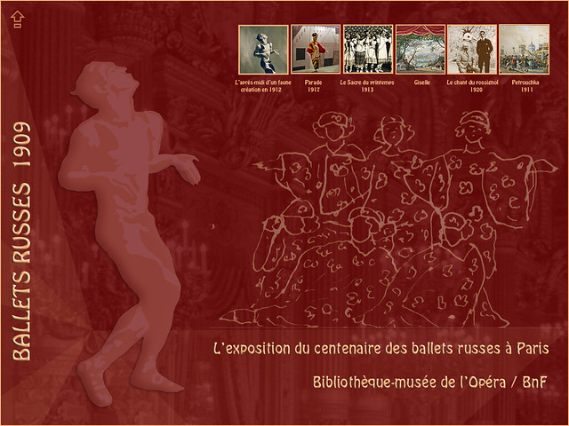 Exposition du centenaire des ballets russes à Paris (Opéra)