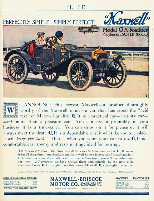 1911 Maxwell Model GA Roadster