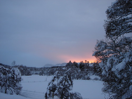 sunset scotland dusk invernessshire strathnairn winter2010 brinrock