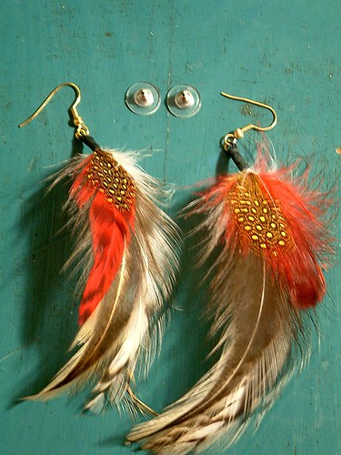 Custom Made Feather Earrings | Custom Made Feather Earrings | Flickr