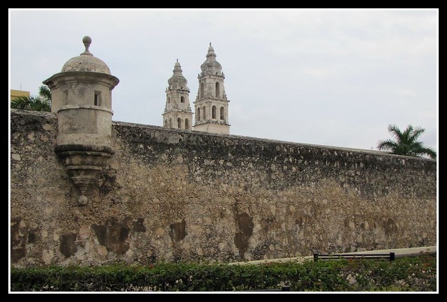 The old wall in Campeche
