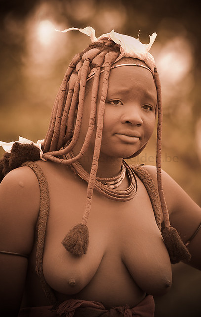 Kamanjab, Namibia. Himba portrait.